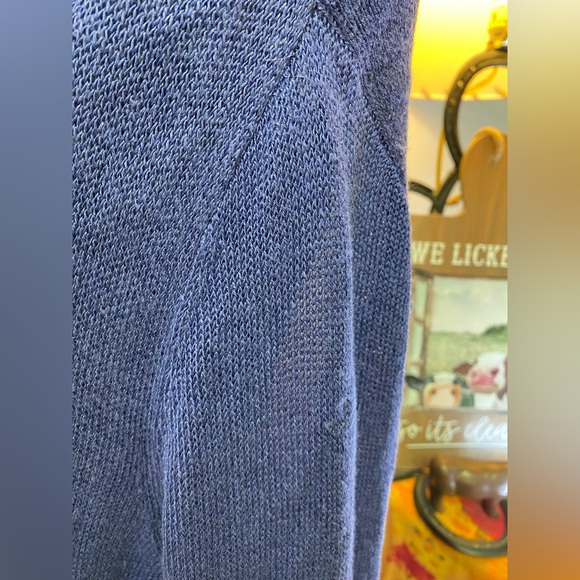 J Jill Cardigan Sweater Duster Lightweight Linen Blend Open Front Tight Knit XL - Picture 8 of 14